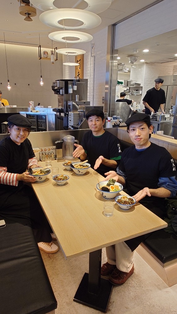 ラーメン湯切り体験