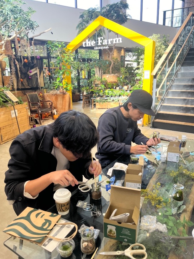 集中した苔リウム体験🌲🌵